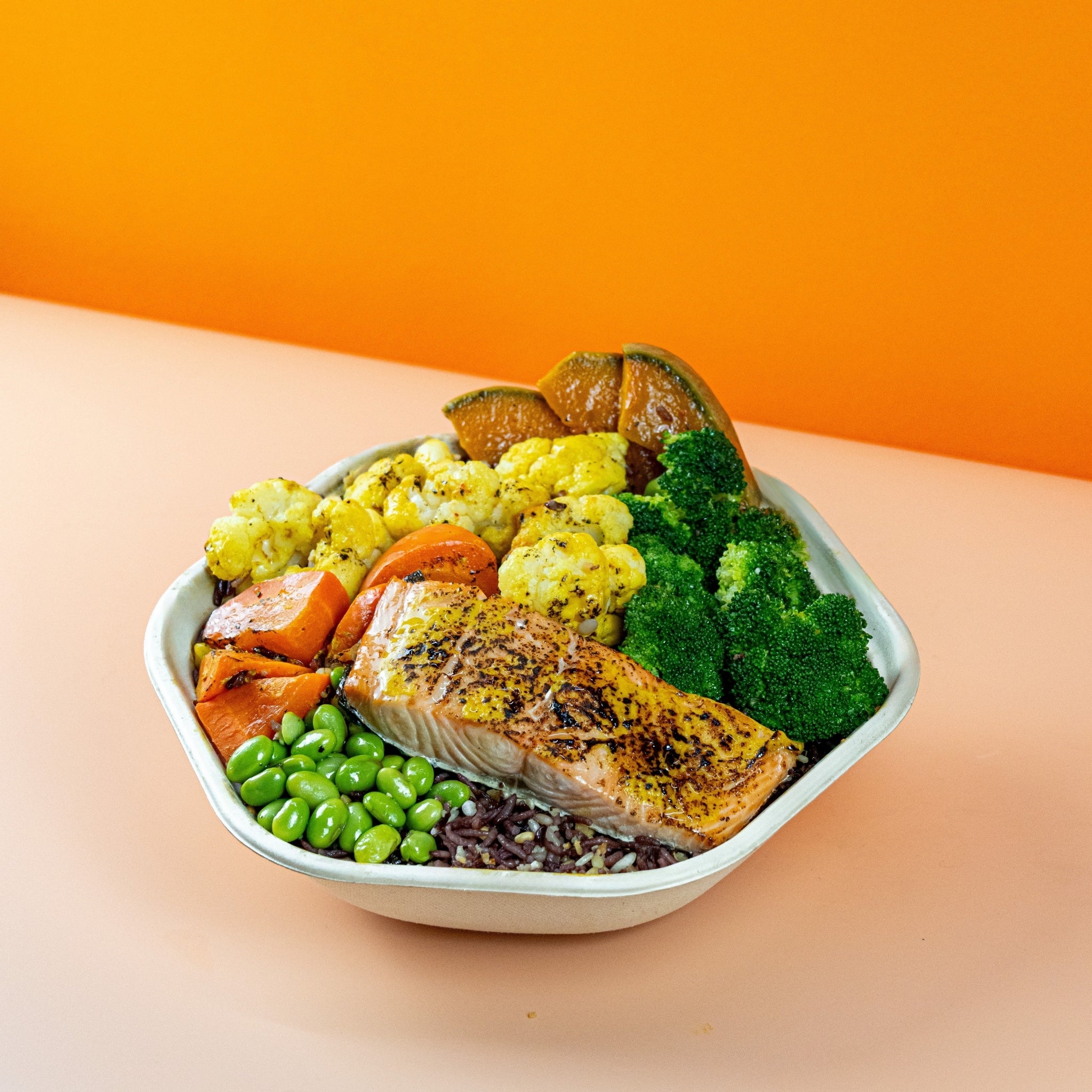 Charred Aburi Salmon with Miso Caramel Glaze