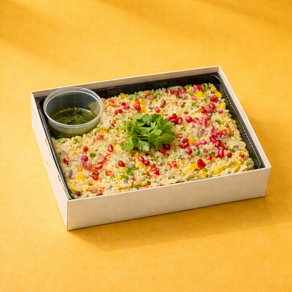 Moroccan couscous salad in a bento box

